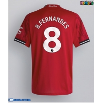 Camisa de Futebol Manchester United Bruno Fernandes #8 Equipamento Principal 2025-26 Manga Curta